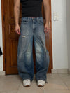 Pantalon baggy jean large Japanese balloon streetwear JNCO y2k vintage hip-hop taille 34US n•178