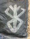 Pantalon baggy jean large Japanese balloon streetwear JNCO y2k vintage hip-hop taille 34US n•178