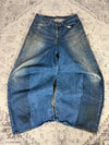 Pantalon baggy jean large Japanese balloon streetwear JNCO y2k vintage hip-hop taille 33US n•179
