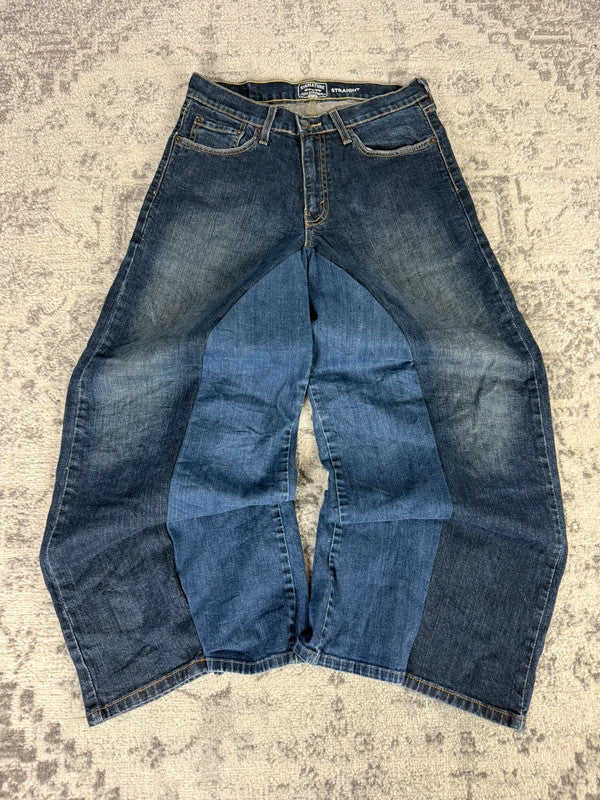 Pantalon baggy jean large Japanese balloon streetwear JNCO y2k vintage hip-hop taille 30US n•182
