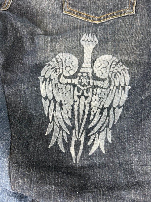 Pantalon baggy jean large Japanese balloon streetwear JNCO y2k vintage hip-hop taille 30US n•182