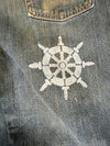 Pantalon baggy jean large Japanese balloon streetwear JNCO y2k vintage hip-hop taille 32US n•180