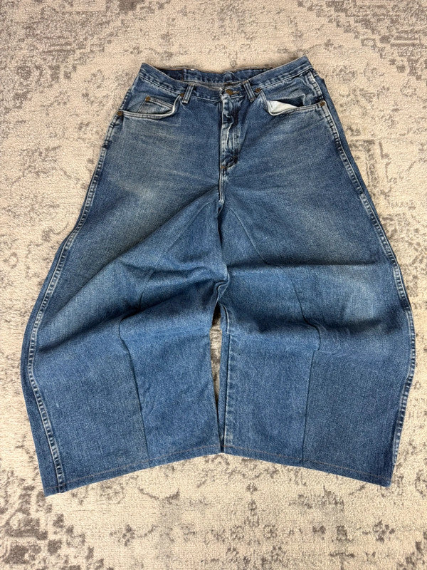 Pantalon baggy jean large Japanese balloon streetwear JNCO y2k vintage hip-hop taille M n•187