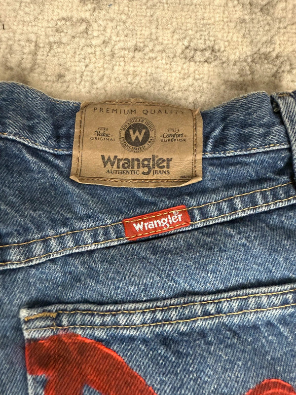 Pantalon baggy jean large Japanese balloon streetwear JNCO y2k vintage hip-hop taille 30US n•188