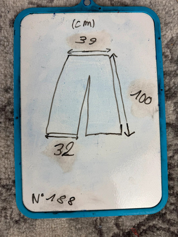 Pantalon baggy jean large Japanese balloon streetwear JNCO y2k vintage hip-hop taille 30US n•188