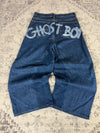 Pantalon baggy jean large Japanese balloon streetwear JNCO y2k vintage hip-hop taille 32US n•180