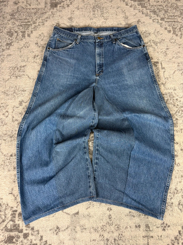 Pantalon baggy jean large Japanese balloon streetwear JNCO y2k vintage hip-hop taille L n•190