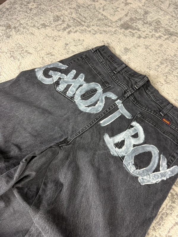 Pantalon baggy jean large Japanese balloon streetwear JNCO y2k vintage hip-hop taille 38US n•191