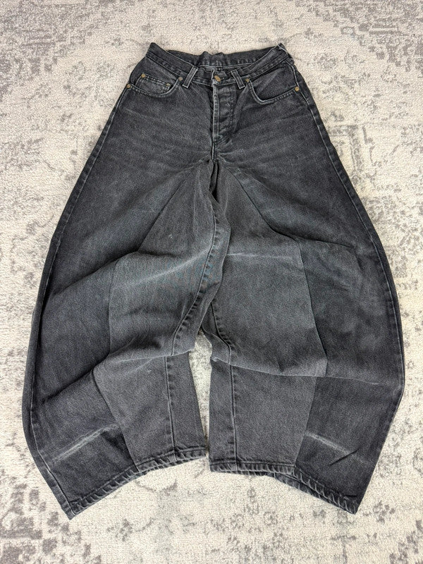 Pantalon baggy jean large Japanese balloon streetwear JNCO y2k vintage hip-hop taille XXS n•192