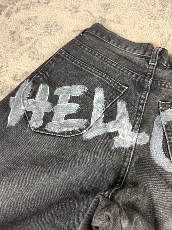 Pantalon baggy jean large Japanese balloon streetwear JNCO y2k vintage hip-hop taille XXS n•192