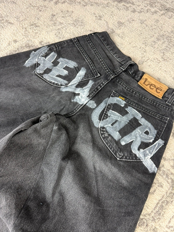 Pantalon baggy jean large Japanese balloon streetwear JNCO y2k vintage hip-hop taille XXS n•192