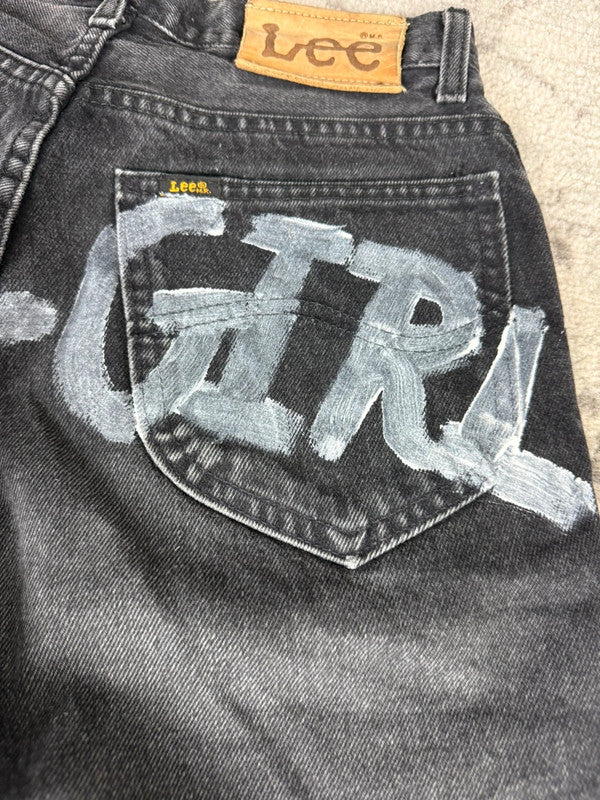 Pantalon baggy jean large Japanese balloon streetwear JNCO y2k vintage hip-hop taille XXS n•192