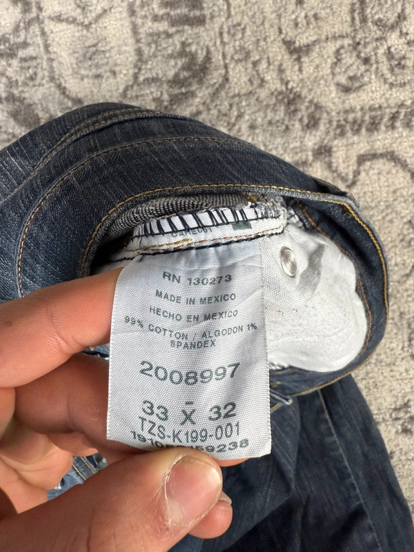 Pantalon baggy jean large Japanese balloon streetwear JNCO y2k vintage hip-hop taille 33US n•194