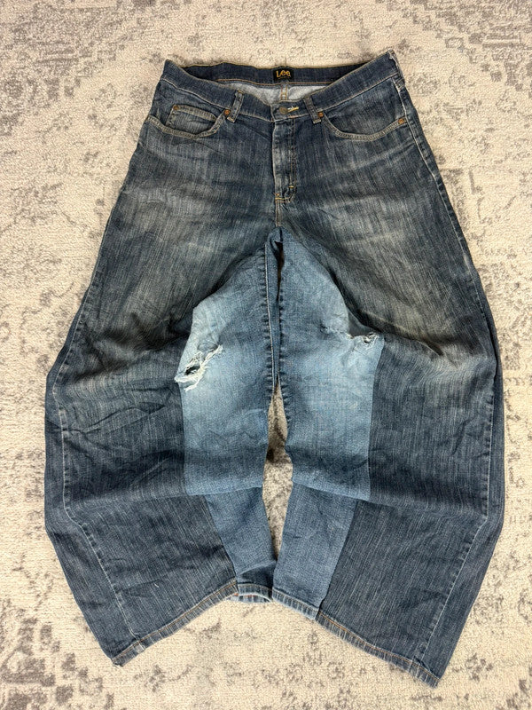 Pantalon baggy jean large Japanese balloon streetwear JNCO y2k vintage hip-hop taille 33US n•194