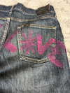 Pantalon baggy jean large Japanese balloon streetwear JNCO y2k vintage hip-hop taille 33US n•194