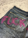 Pantalon baggy jean large Japanese balloon streetwear JNCO y2k vintage hip-hop taille 33US n•194