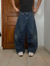 Pantalon baggy jean large Japanese balloon streetwear JNCO y2k vintage hip-hop taille 34US n•197