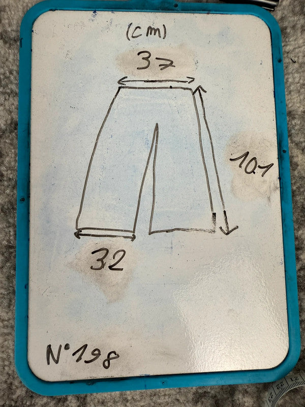 Pantalon baggy jean large Japanese balloon streetwear JNCO y2k vintage hip-hop taille 31US n•198