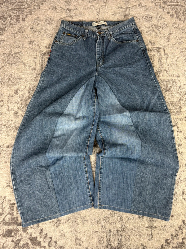 Pantalon baggy jean large Japanese balloon streetwear JNCO y2k vintage hip-hop taille 31US n•198