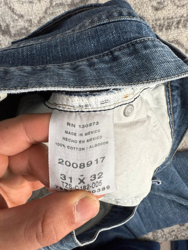 Pantalon baggy jean large Japanese balloon streetwear JNCO y2k vintage hip-hop taille 31US n•198