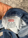 Pantalon baggy jean large Japanese balloon streetwear JNCO y2k vintage hip-hop taille 36US n•199