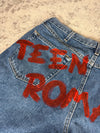Pantalon baggy jean large Japanese balloon streetwear JNCO y2k vintage hip-hop taille 36US n•199