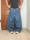 Pantalon baggy jean large Japanese balloon streetwear JNCO y2k vintage hip-hop taille 36US n•199