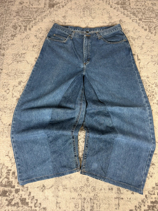 Pantalon baggy jean large Japanese balloon streetwear JNCO y2k vintage hip-hop taille 36US n•199