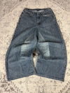 Pantalon baggy jean large Japanese balloon streetwear JNCO y2k vintage hip-hop taille 34US n•200