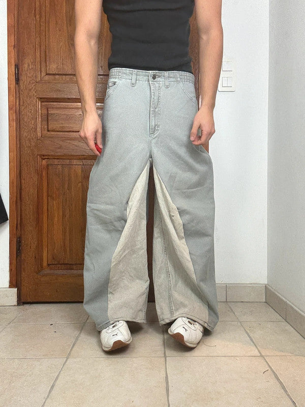 Pantalon baggy jean large Japanese balloon streetwear JNCO y2k vintage hip-hop taille S n•202