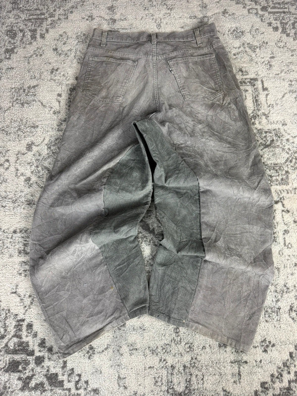 Pantalon baggy jean large Japanese balloon streetwear JNCO y2k vintage hip-hop taille S n•204