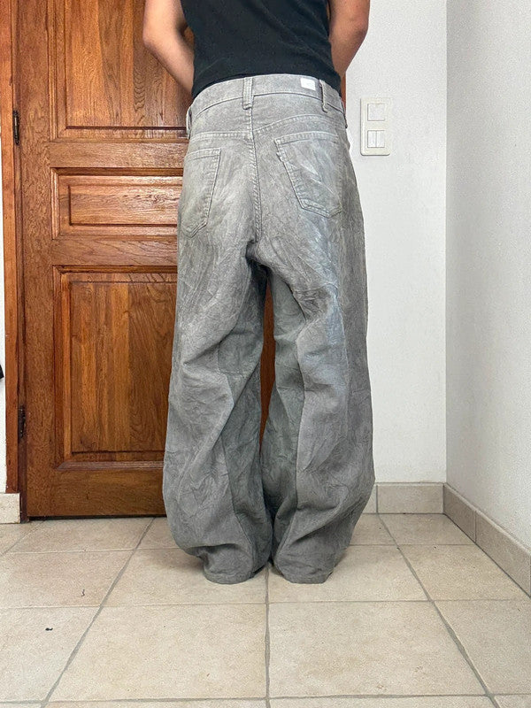 Pantalon baggy jean large Japanese balloon streetwear JNCO y2k vintage hip-hop taille S n•204