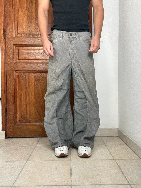 Pantalon baggy jean large Japanese balloon streetwear JNCO y2k vintage hip-hop taille S n•204