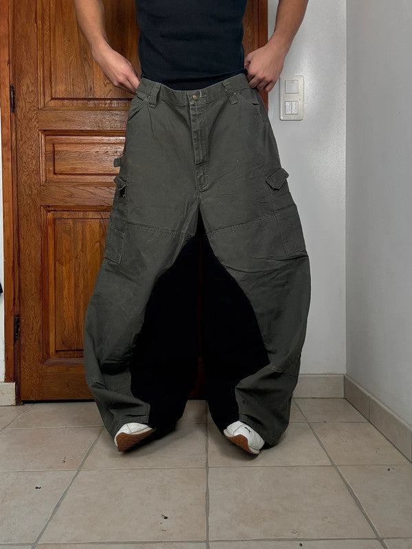 Pantalon baggy double knee large balloon streetwear JNCO y2k vintage hip-hop taille 42US n•207