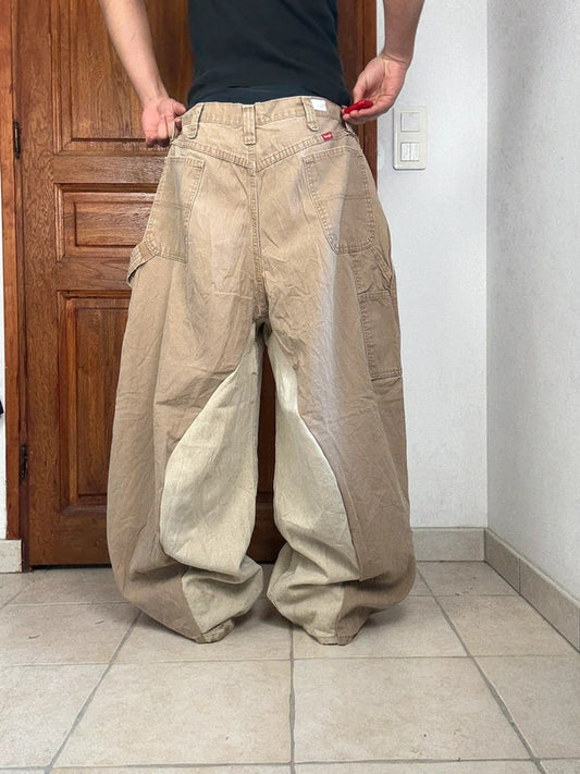 Pantalon baggy jean large Japanese balloon streetwear JNCO y2k vintage hip-hop taille 38US n•213