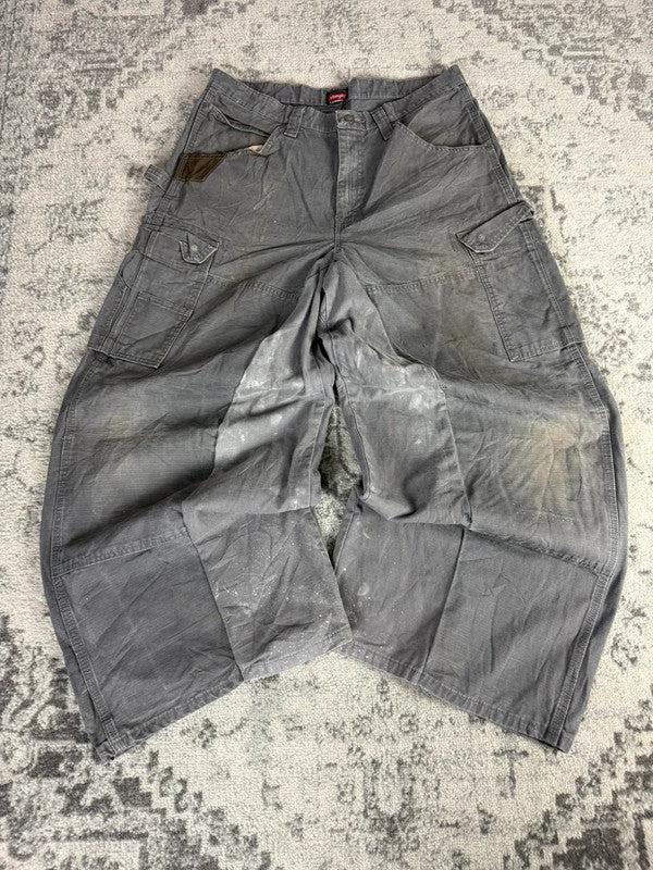 Pantalon baggy double knee large balloon streetwear JNCO y2k vintage hip-hop taille 34US n•214