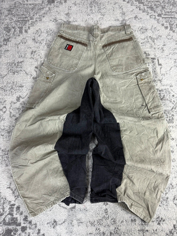 Pantalon baggy double knee large balloon streetwear JNCO y2k vintage hip-hop taille 32US n•217