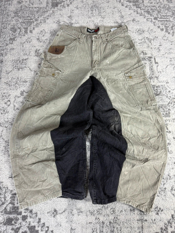 Pantalon baggy double knee large balloon streetwear JNCO y2k vintage hip-hop taille 32US n•217