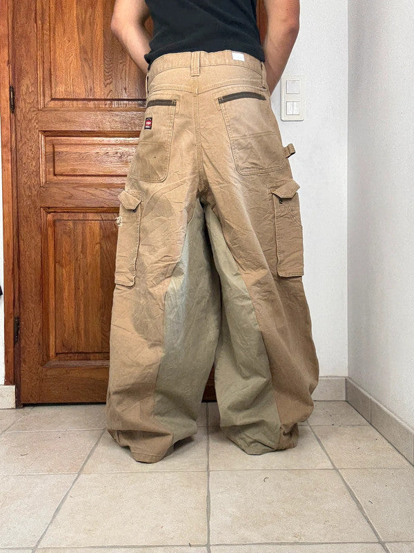 Pantalon baggy jean large Japanese balloon streetwear JNCO y2k vintage hip-hop taille L n•219
