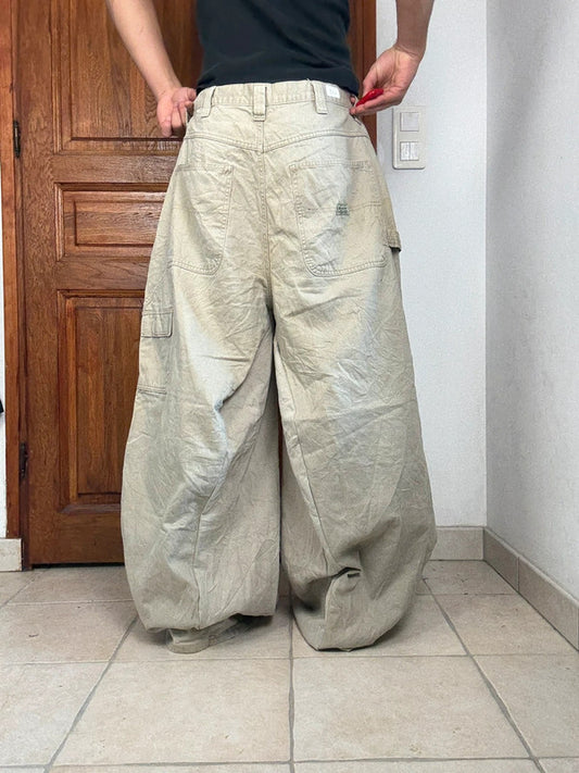 Pantalon baggy jean large Japanese balloon streetwear JNCO y2k vintage hip-hop taille 36US n•222