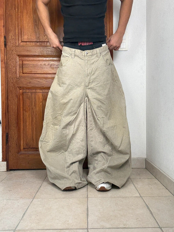 Pantalon baggy jean large Japanese balloon streetwear JNCO y2k vintage hip-hop taille 36US n•222