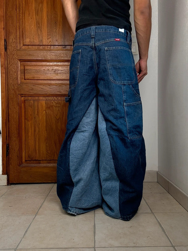 Pantalon baggy jean large Japanese balloon streetwear JNCO y2k vintage hip-hop taille 30US n•224