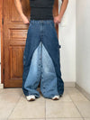 Pantalon baggy jean large Japanese balloon streetwear JNCO y2k vintage hip-hop taille 30US n•224