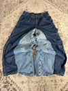 Pantalon baggy jean large Japanese balloon streetwear JNCO y2k vintage hip-hop taille 30US n•224