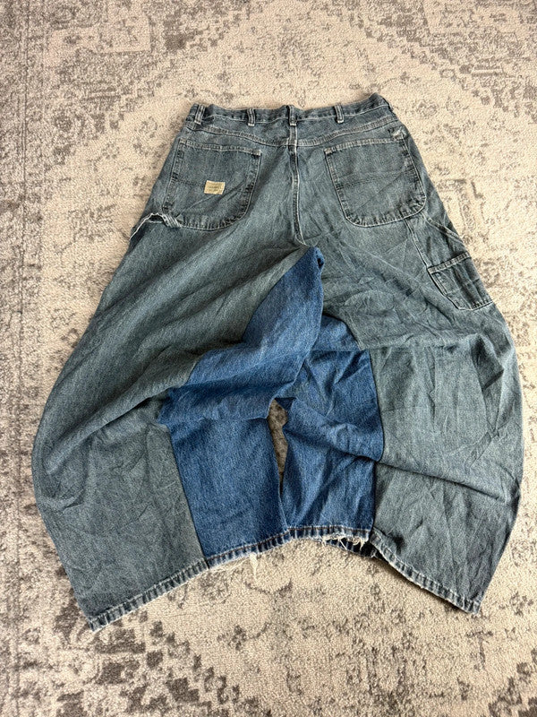 Pantalon baggy jean large Japanese balloon streetwear JNCO y2k vintage hip-hop taille 34US n•225