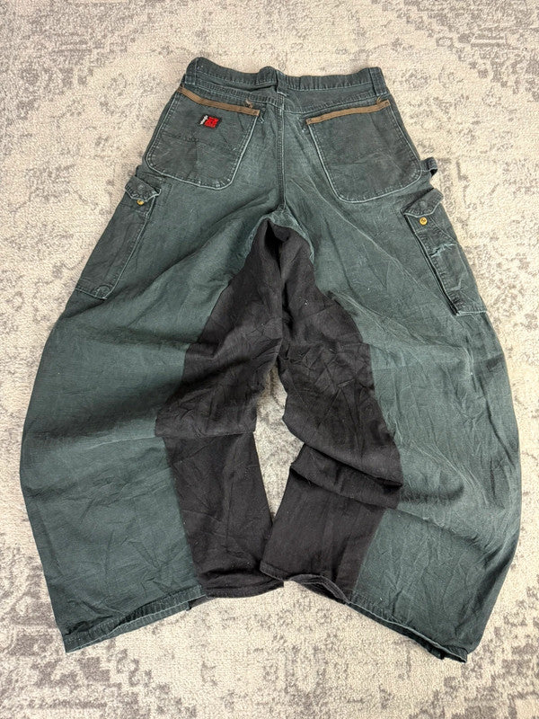 Pantalon baggy double knee large balloon streetwear JNCO y2k vintage hip-hop taille 30US n•226
