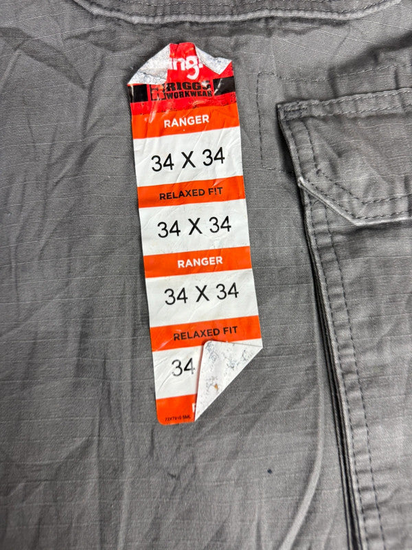 Pantalon baggy double knee large balloon streetwear JNCO y2k vintage hip-hop taille 34US n•228