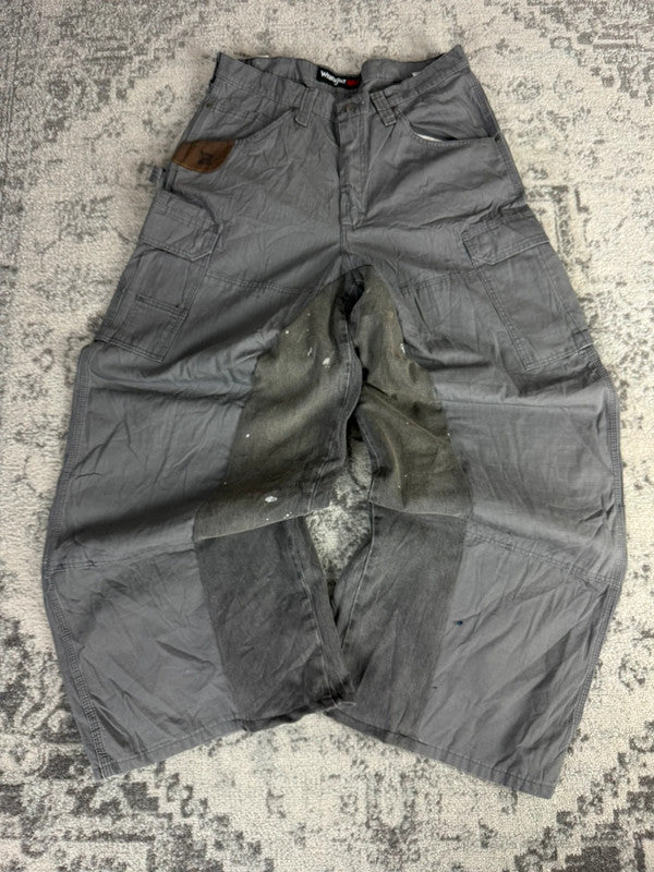 Pantalon baggy double knee large balloon streetwear JNCO y2k vintage hip-hop taille 34US n•228