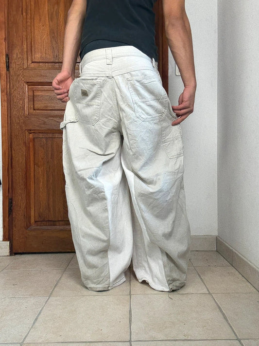 Pantalon baggy jean large Japanese balloon streetwear JNCO y2k vintage hip-hop taille 33US n•229