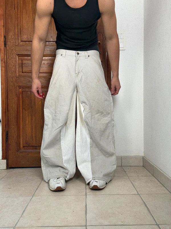 Pantalon baggy jean large Japanese balloon streetwear JNCO y2k vintage hip-hop taille 33US n•229